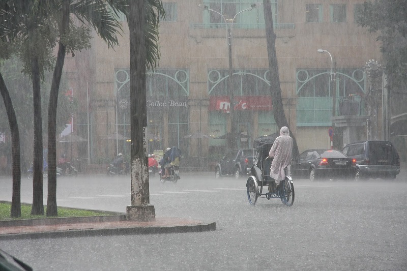 A rainy day in Ho Chi Minh City