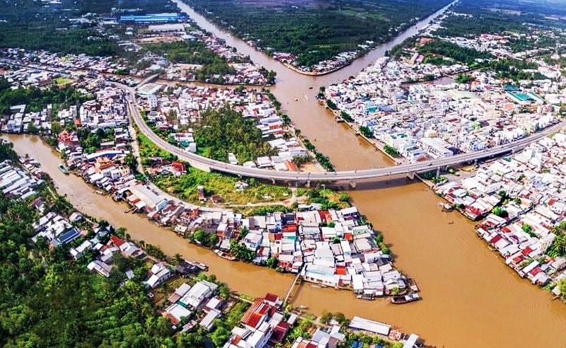 The Mekong Delta has an intricate network of rivers and canals