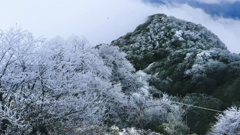 The cold season in Cao Bang
