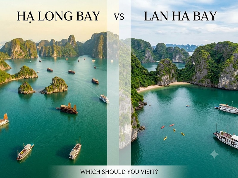 Ha Long Bay vs Lan Ha Bay in Northern Vietnam