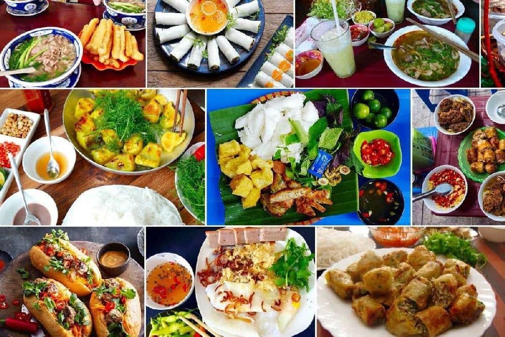 Hanoi street food in the Old Quarter